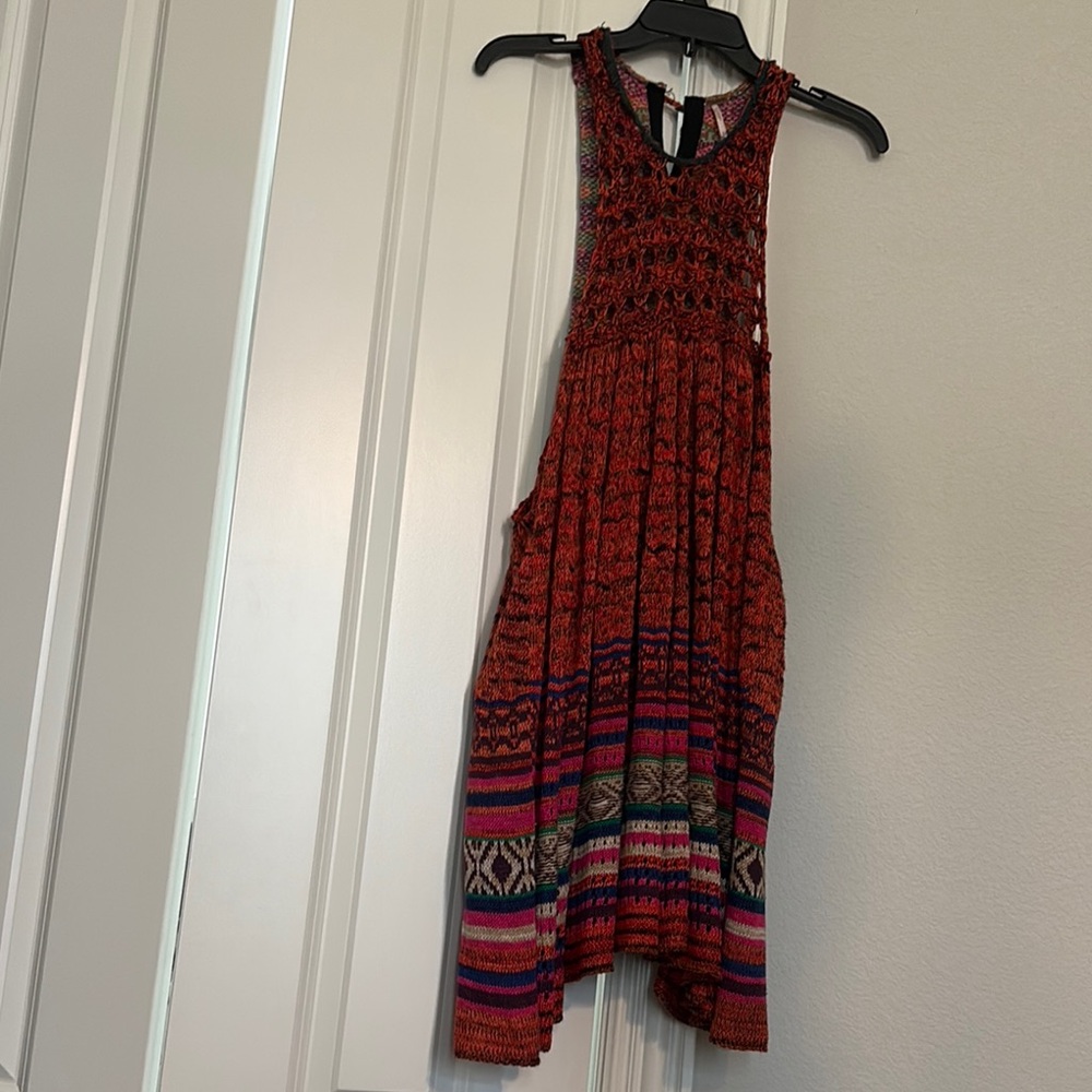 Free People Multicolor Striped Mini Dress